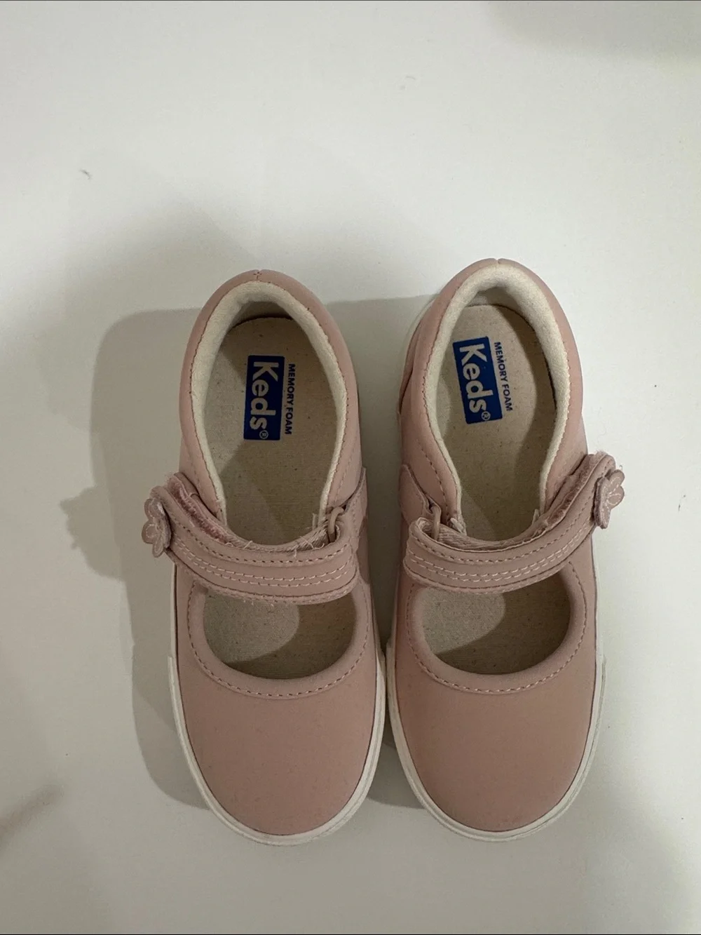 Keds Pink Mary Jane Velcro Casual Shoes - Size 10M